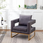 Nowoczesny tapicerowany fotel akcentowy Roundhill Furniture Lenola