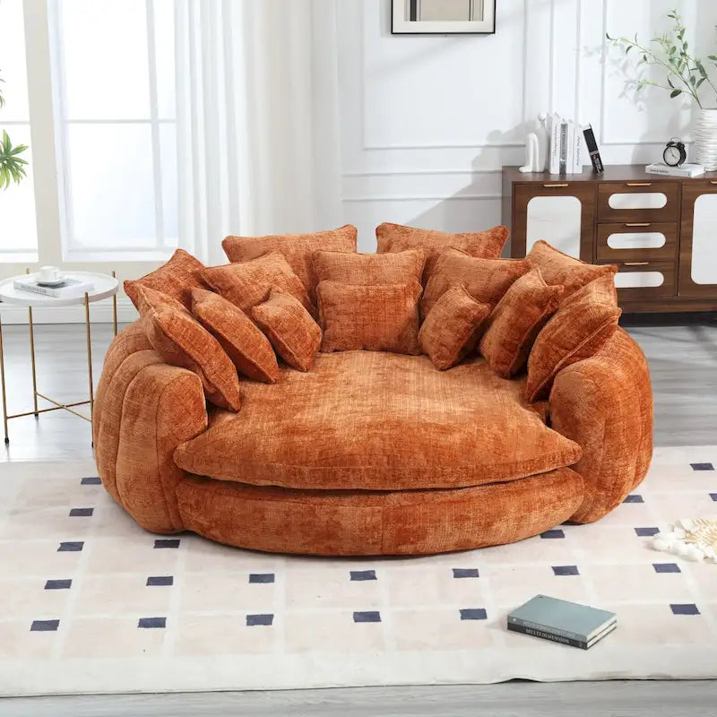 Wygodna dwuosobowa sofa z funkcją spania typu Loaf, duża sofa z funkcją spania i podłokietnikami