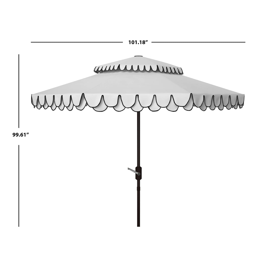 Parasol ogrodowy SAFAVIEH Kjerstin z podwójnym daszkiem, 9 stóp