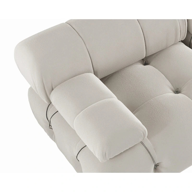 Modułowa sofa 3-osobowa z aksamitu z możliwością zmiany układu
