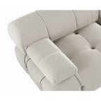 Modułowa sofa 3-osobowa z aksamitu z możliwością zmiany układu