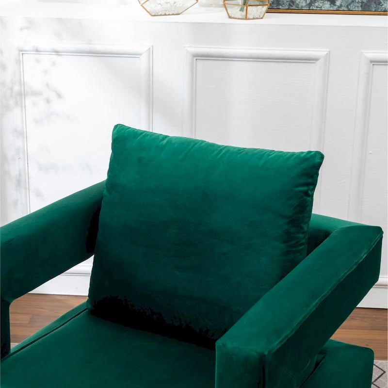 Nowoczesny tapicerowany fotel akcentowy Roundhill Furniture Lenola