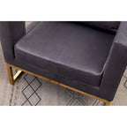Nowoczesny tapicerowany fotel akcentowy Roundhill Furniture Lenola
