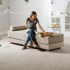 Leżanka / Rozkładana sofa dwuosobowa – mikrowelur
