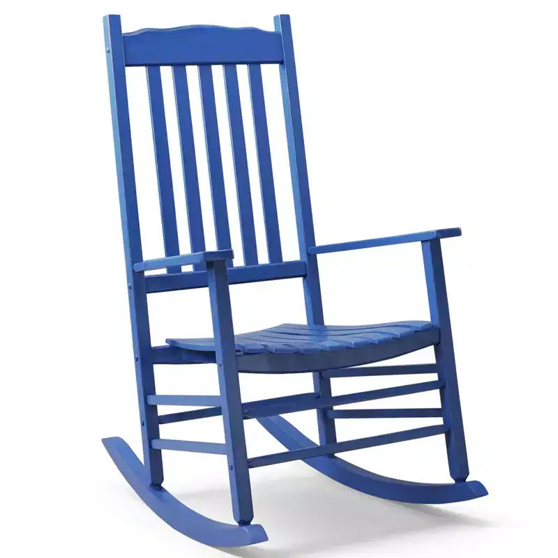 Karl Home | 24-calowy bujany fotel tarasowy z litego drewna