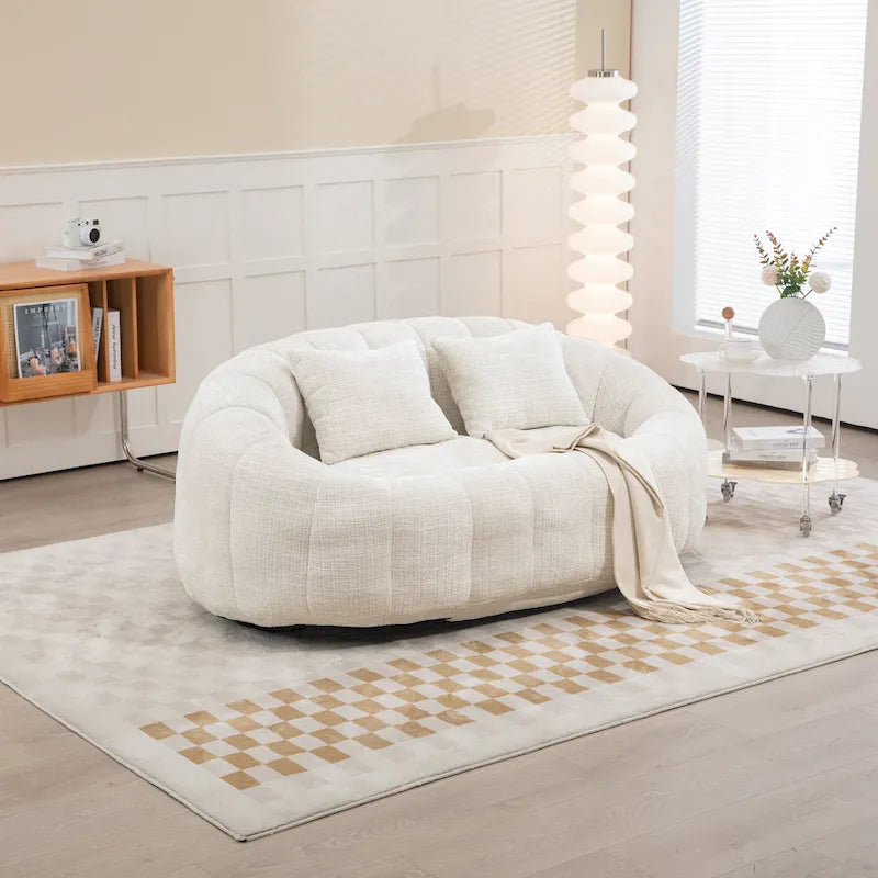 GDFStudio – Dwuosobowa sofa Laurel z szenilu, z pianką o wysokiej gęstości i wyjątkowym komfortem