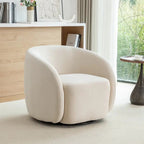 Nowoczesny obrotowy fotel typu barrel