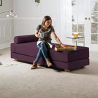 Leżanka / Rozkładana sofa dwuosobowa – mikrowelur