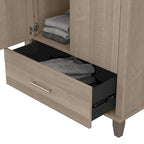 Wysoka szafka do przedpokoju Somerset z drzwiczkami i szufladą marki Bush Furniture