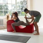 Szezlong rozkładany Avana Kami / Yoga & Massage – Pufa 2 w 1 z ukrytym rozkładanym fotelem do jogi, mikrowelur – Nie dotyczy