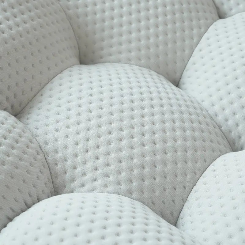 2 szt. sofa bąbelkowa 3D tapicerowana tkaniną o strukturze plastra miodu, 3-osobowa sofa bąbelkowa i sofa jednoosobowa do salonu