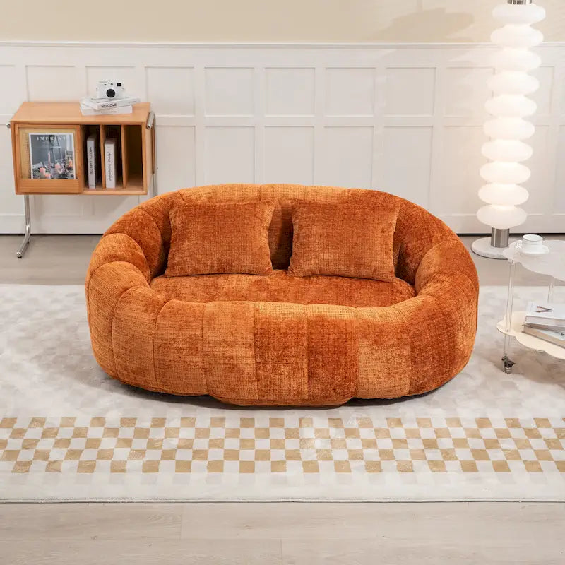 GDFStudio – Dwuosobowa sofa Laurel z szenilu, z pianką o wysokiej gęstości i wyjątkowym komfortem