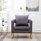 Nowoczesny tapicerowany fotel akcentowy Roundhill Furniture Lenola
