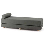 Leżanka / Rozkładana sofa dwuosobowa – mikrowelur