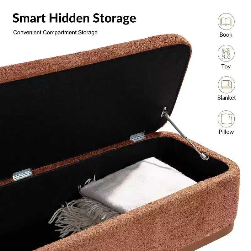 Ławka Clara Simple Assemble Flip Top z ramą z litego drewna|HULALA HOME