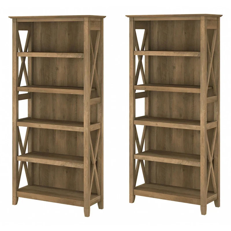 Zestaw regałów na książki Key West 5 półek marki Bush Furniture