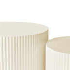 Zestaw 3 wsuwanych stolików kawowych Wave Stripe