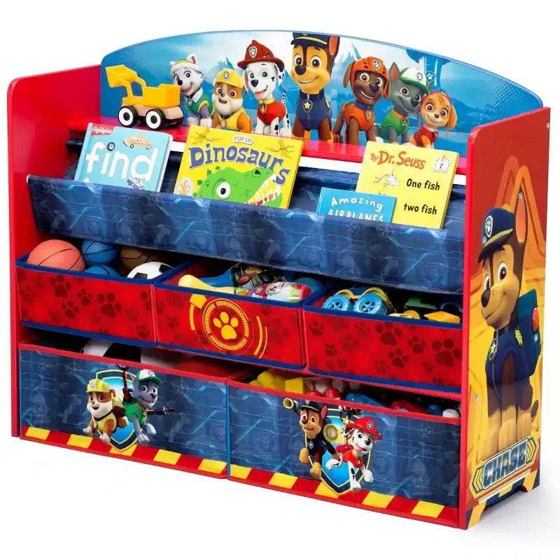Deluxe regał na książki i organizer na zabawki PAW Patrol Delta Children