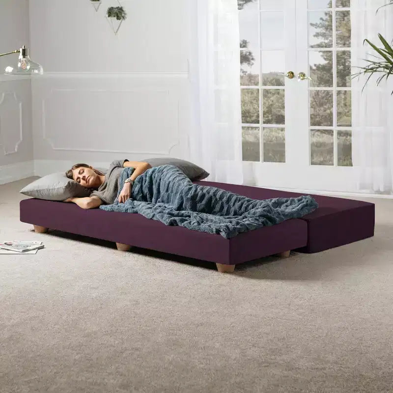 Leżanka / Rozkładana sofa dwuosobowa – mikrowelur