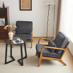 Tapicerowany fotel w stylu Mid-Century Modern