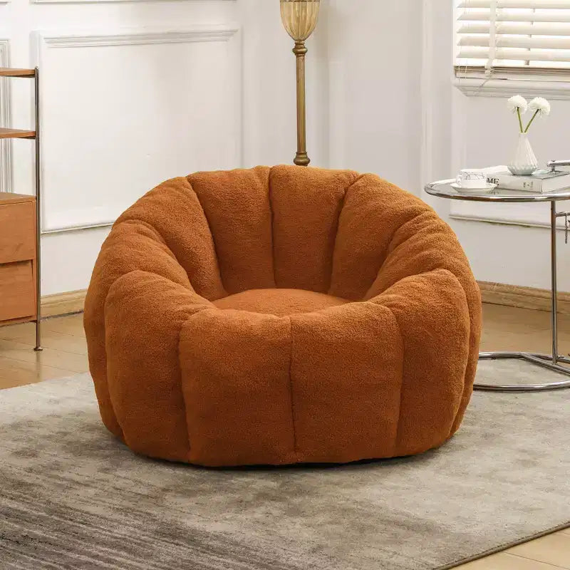 Fotel typu bean bag z podłokietnikami, wypełnieniem z pianki wysokiej gęstości, wygodny fotel wypoczynkowy dla dorosłych do salonu