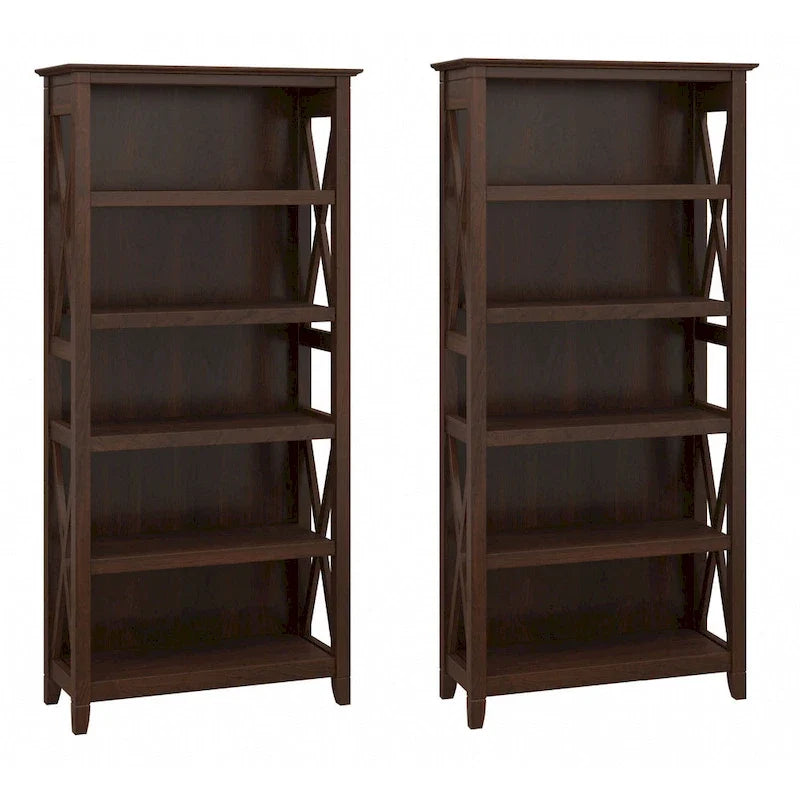 Zestaw regałów na książki Key West 5 półek marki Bush Furniture