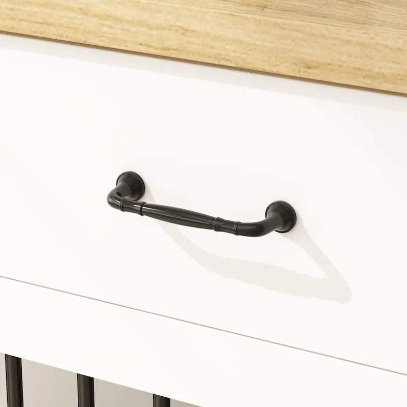 Nowoczesny Duży Boks dla Psa z Szufladami na Przechowywanie - Eleganckie Wykończenie Espresso
