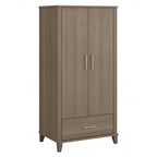 Wysoka szafka do przedpokoju Somerset z drzwiczkami i szufladą marki Bush Furniture