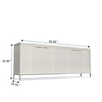 Drewniana 4-drzwiowa szafka ozdobna Clihome Furniture