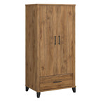 Wysoka szafka do przedpokoju Somerset z drzwiczkami i szufladą marki Bush Furniture