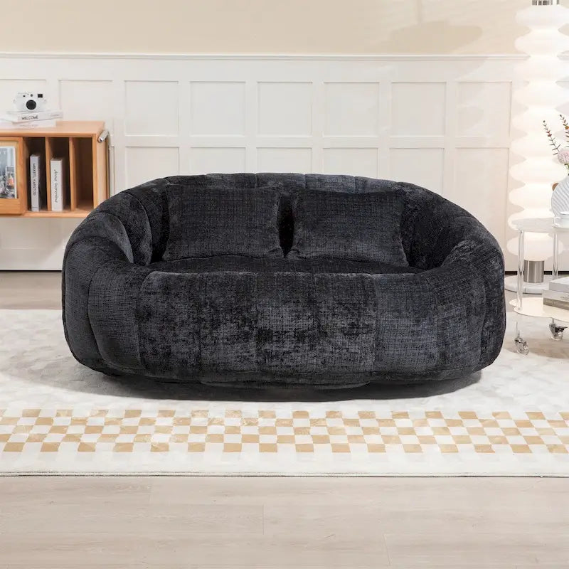 Szenilowy fotel typu pufa typu "lazy sofa"