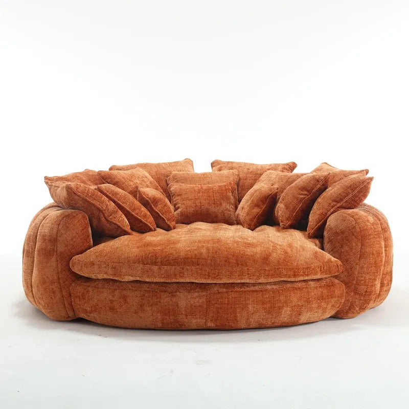 Wygodna dwuosobowa sofa z funkcją spania typu Loaf, duża sofa z funkcją spania i podłokietnikami