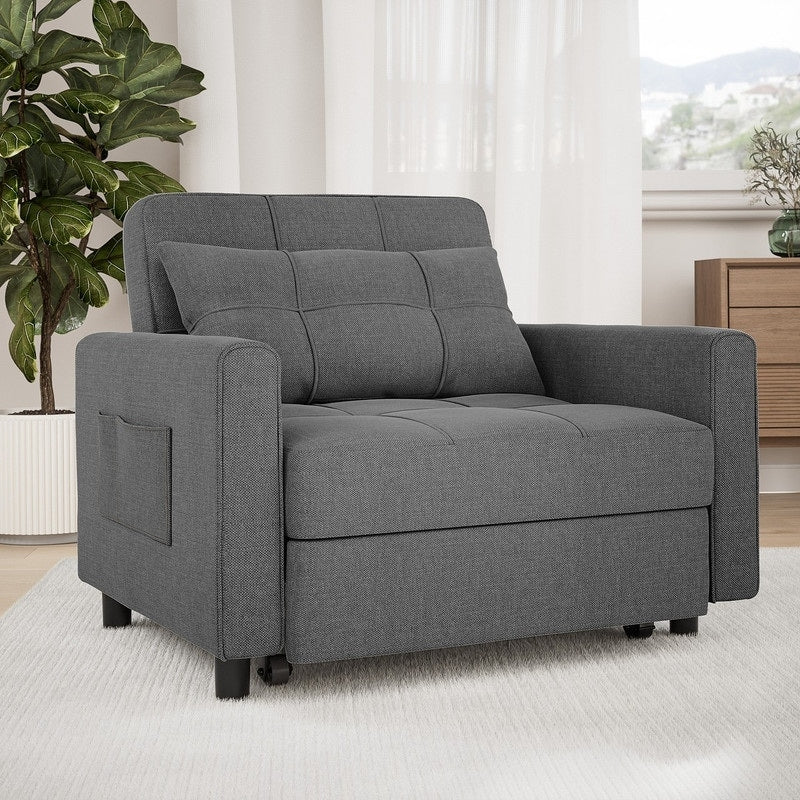 Wielofunkcyjna sofa 3 w 1 z funkcją spania, rozkładany fotel, składane łóżko do salonu