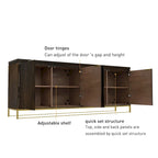 Drewniana 4-drzwiowa szafka ozdobna Clihome Furniture