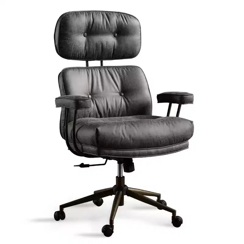HOMLUX Wysokie krzesło biurowe z funkcją odchylania, ergonomiczne krzesło biurkowe z wygodnym podparciem lędźwi i karku