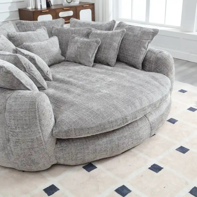 Wygodna dwuosobowa sofa z funkcją spania typu Loaf, duża sofa z funkcją spania i podłokietnikami