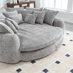 Wygodna dwuosobowa sofa z funkcją spania typu Loaf, duża sofa z funkcją spania i podłokietnikami