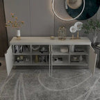Drewniana 4-drzwiowa szafka ozdobna Clihome Furniture