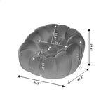 Nowoczesna 2-osobowa sofa tapicerowana Bubble z tkaniny 3D o strukturze siateczki do salonu