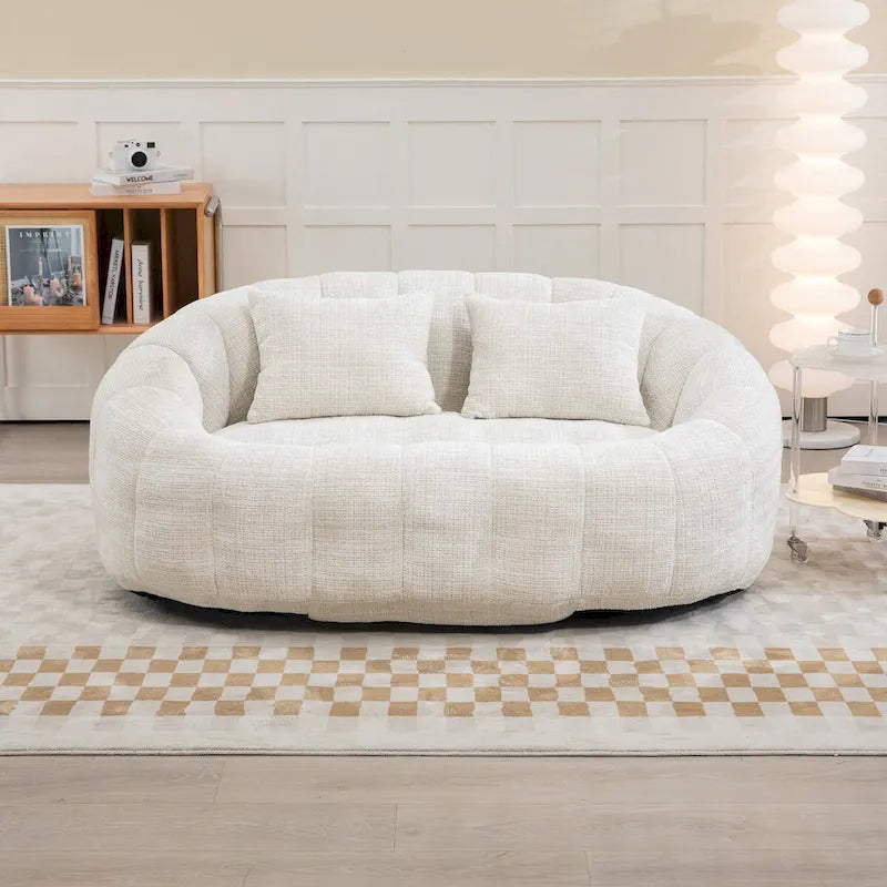 Szenilowy fotel typu pufa typu "lazy sofa"