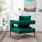 Nowoczesny tapicerowany fotel akcentowy Roundhill Furniture Lenola