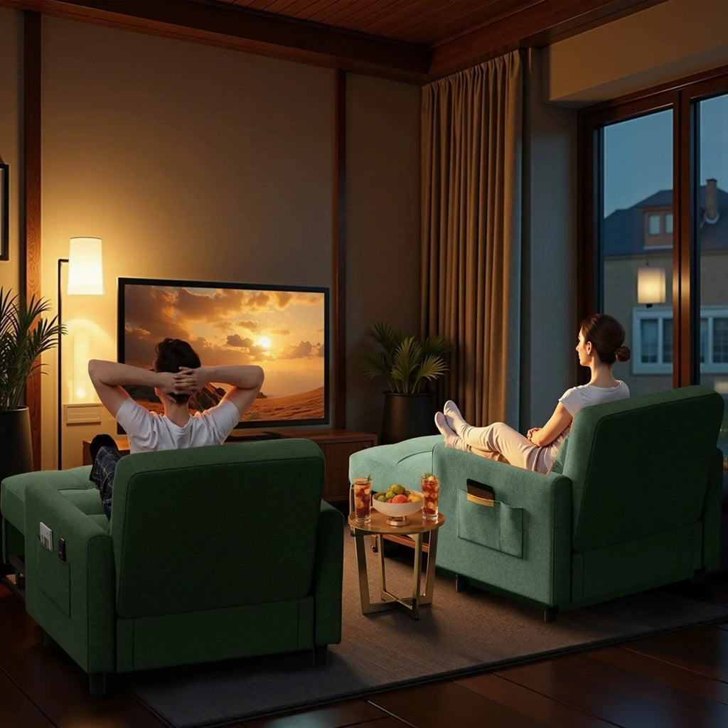 Wielofunkcyjna sofa 3 w 1 z funkcją spania, rozkładany fotel, składane łóżko do salonu