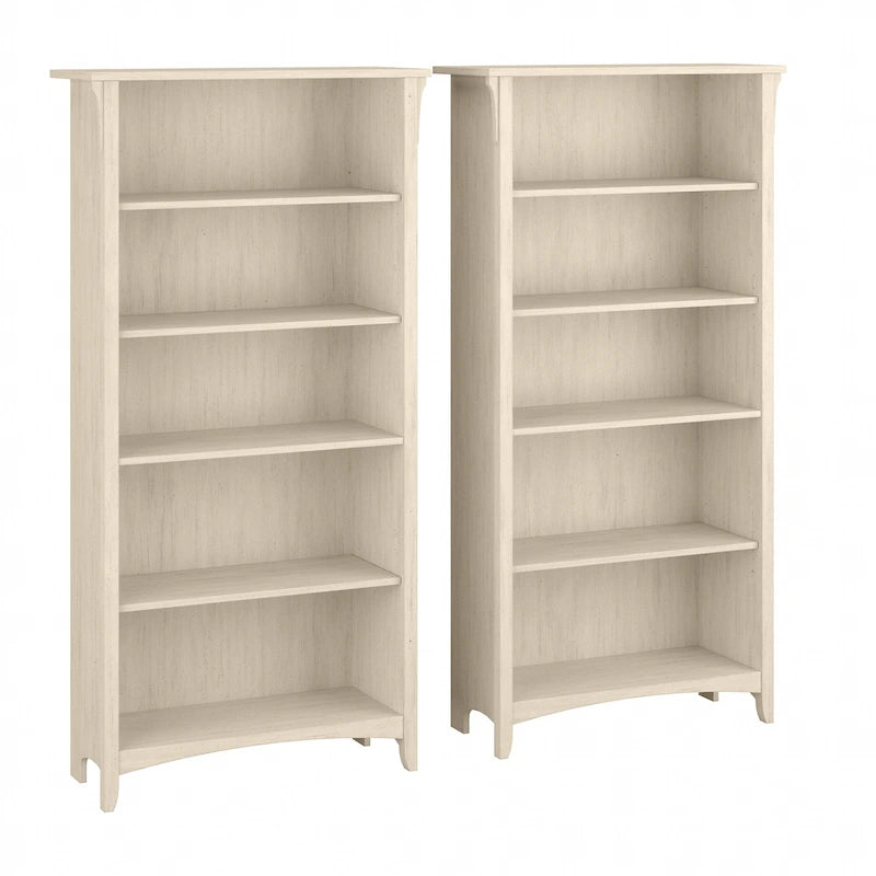 Wysoka regała Salinas na 5 półek (zestaw 2 szt.) marki Bush Furniture