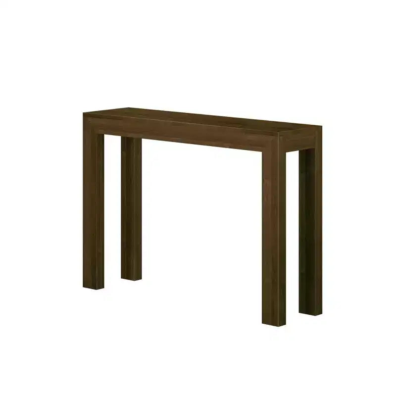 Plank+Beam 46 Nowoczesna Konsola z Litego Drewna, Wąska Stolik Przedpokojowy, Za Kanapę