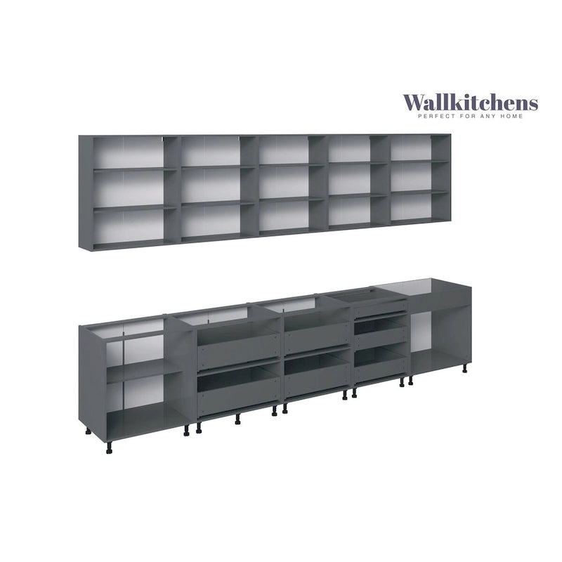 Kuchnia Signature Collection Biały połysk Podstawa koloru Rozmiar 13Ft szerokości - 153x24
