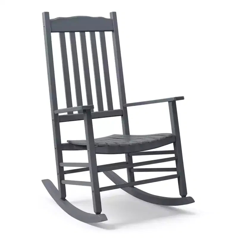 Karl Home | 24-calowy bujany fotel tarasowy z litego drewna