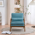 Tapicerowany fotel w stylu Mid-Century Modern