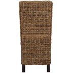Zestaw 2 krzeseł jadalnianych z naturalnej wikliny, 48 szer. x 56 gł. x 104 wys. cm, styl boho coastal