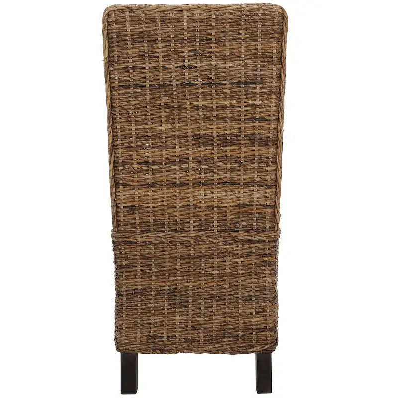 Zestaw 2 krzeseł jadalnianych z naturalnej wikliny, 48 szer. x 56 gł. x 104 wys. cm, styl boho coastal