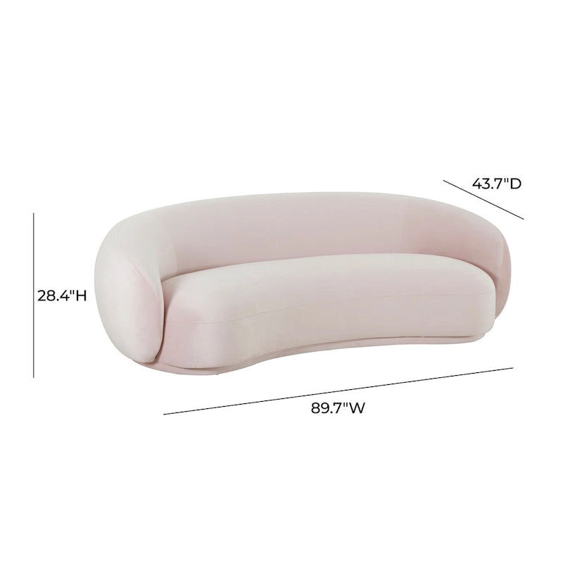 Aksamitna sofa Kendall